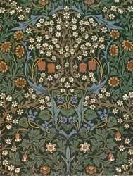 Papier peint « Blackthorn », conçu par William Morris (1834-96), 1892